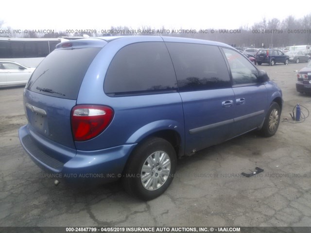 1A4GJ45R07B122988 - 2007 CHRYSLER TOWN & COUNTRY LX BLUE photo 4