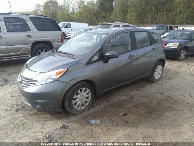 3N1CE2CP3GL361161 - 2016 NISSAN VERSA NOTE S/S PLUS/SV/SL/SR GRAY photo 2