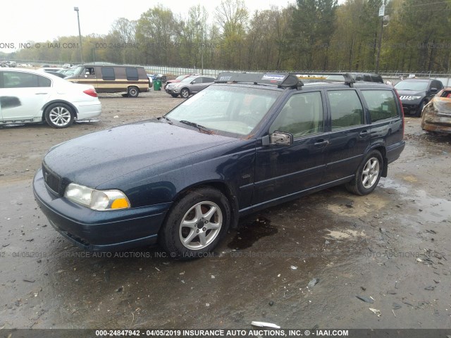 YV1LW5672W2424915 - 1998 VOLVO V70 GLT BLUE photo 2