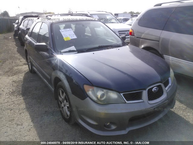 JF1GG68656H806597 - 2006 SUBARU IMPREZA OUTBACK SPORT/OUTBACK SPC BLUE photo 1