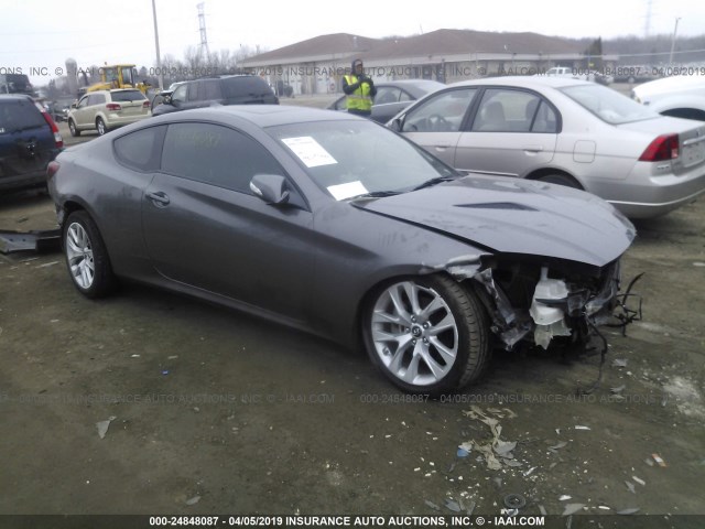 KMHHU6KJ7DU100333 - 2013 HYUNDAI GENESIS COUPE 3.8L GRAY photo 1