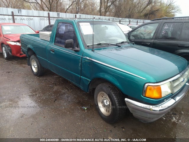 1FTCR10A7SPA99413 - 1995 FORD RANGER GREEN photo 1