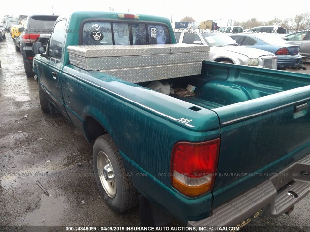 1FTCR10A7SPA99413 - 1995 FORD RANGER GREEN photo 3