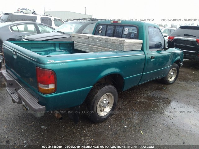 1FTCR10A7SPA99413 - 1995 FORD RANGER GREEN photo 4