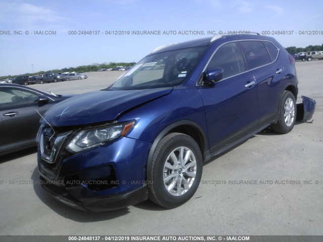 JN8AT2MT6KW500650 - 2019 NISSAN ROGUE S/SV BLUE photo 2