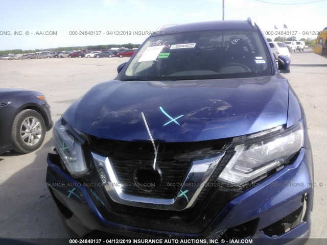 JN8AT2MT6KW500650 - 2019 NISSAN ROGUE S/SV BLUE photo 6