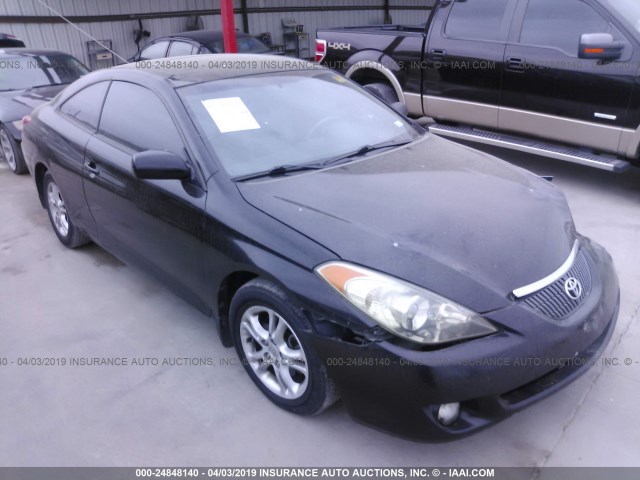 4T1CE38P94U823151 - 2004 TOYOTA CAMRY SOLARA SE/SLE BLACK photo 1