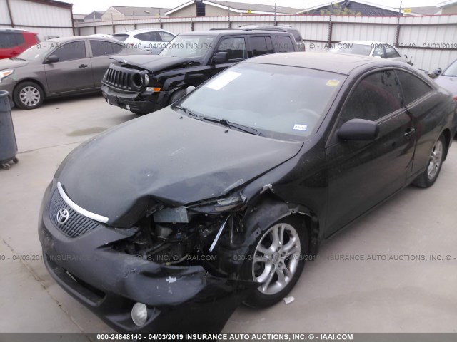 4T1CE38P94U823151 - 2004 TOYOTA CAMRY SOLARA SE/SLE BLACK photo 2