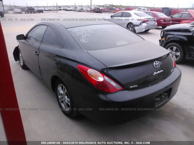 4T1CE38P94U823151 - 2004 TOYOTA CAMRY SOLARA SE/SLE BLACK photo 3