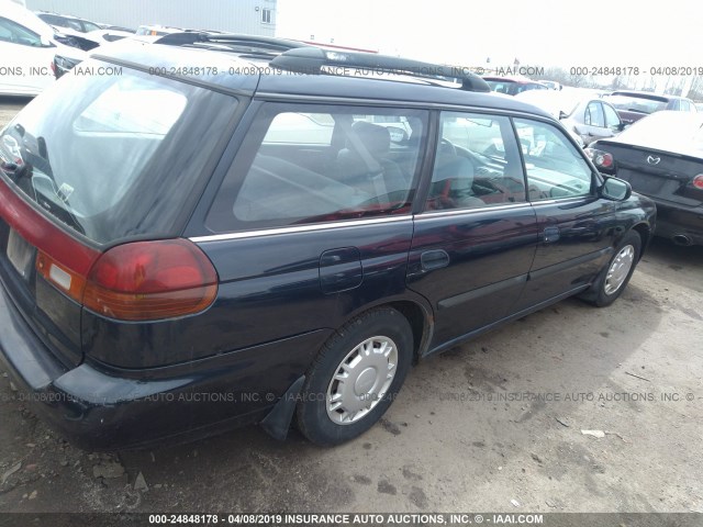 4S3BK6358S6320681 - 1995 SUBARU LEGACY L/OUTBACK BLUE photo 4