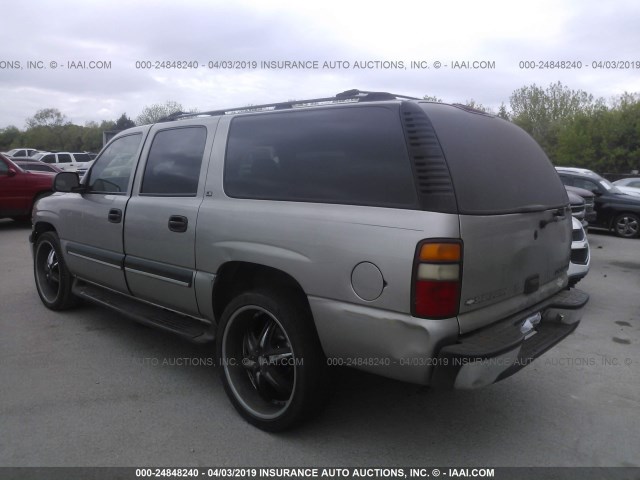 3GNEC16T71G232832 - 2001 CHEVROLET SUBURBAN C1500 BEIGE photo 3