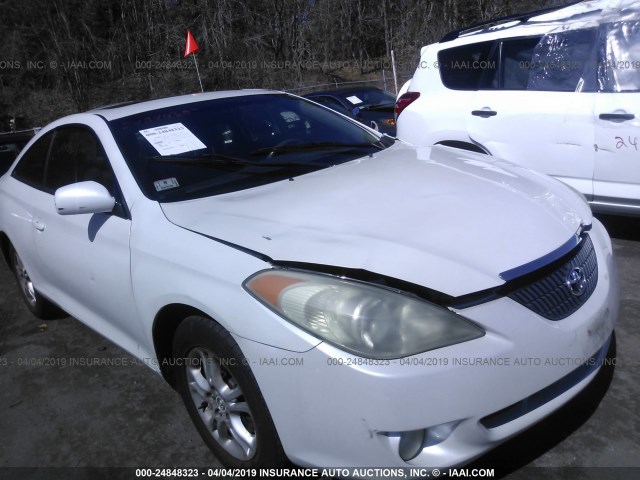 4T1CE30P74U803167 - 2004 TOYOTA CAMRY SOLARA SE/SLE WHITE photo 1