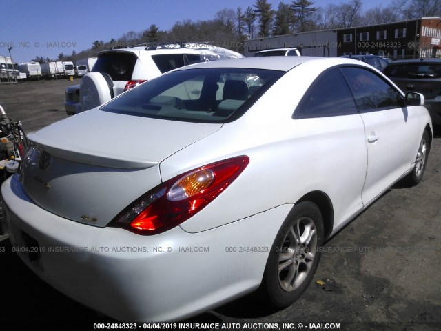 4T1CE30P74U803167 - 2004 TOYOTA CAMRY SOLARA SE/SLE WHITE photo 4