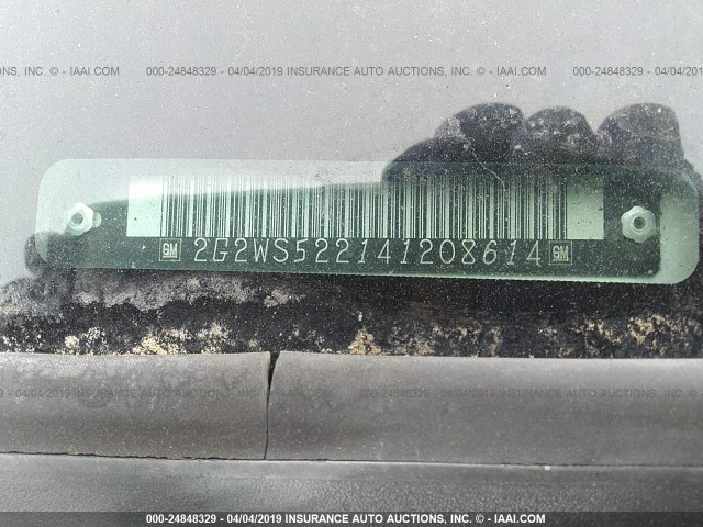 2G2WS522141208614 - 2004 PONTIAC GRAND PRIX GT2 თეთრი ფოტო 9