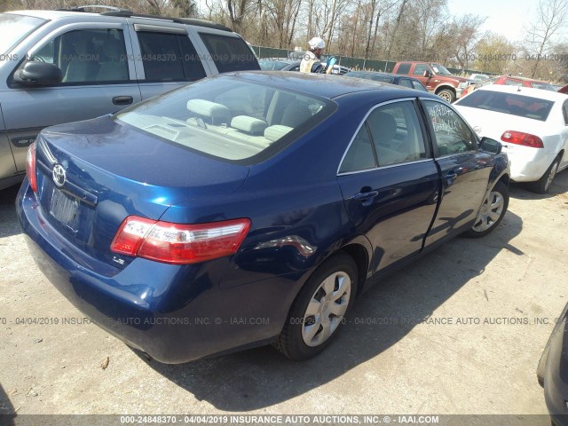 JTNBE46K073001728 - 2007 TOYOTA CAMRY NEW GENERAT CE/LE/XLE/SE BLUE photo 4