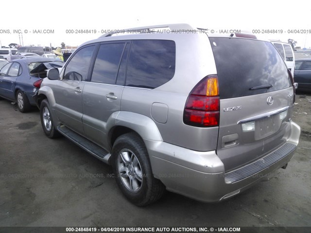 JTJBT20X550072034 - 2005 LEXUS GX 470 GOLD photo 3