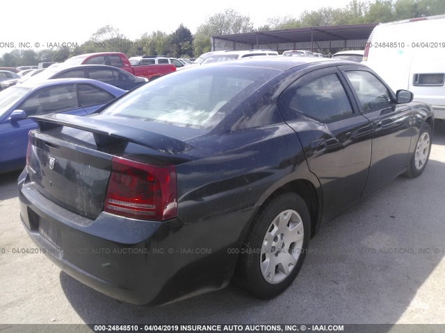 2B3KA43R47H644650 - 2007 DODGE CHARGER SE/SXT BLACK photo 4