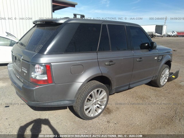 SALSK2D43BA275069 - 2011 LAND ROVER RANGE ROVER SPORT LUX GRAY photo 4