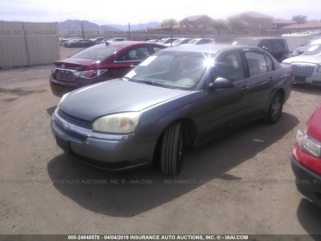 1G1ZT52855F262785 - 2005 CHEVROLET MALIBU LS GRAY photo 2