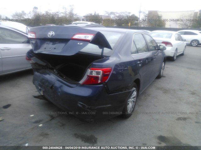 4T4BF1FK4ER443677 - 2014 TOYOTA CAMRY L/SE/LE/XLE 蓝色 照片 4