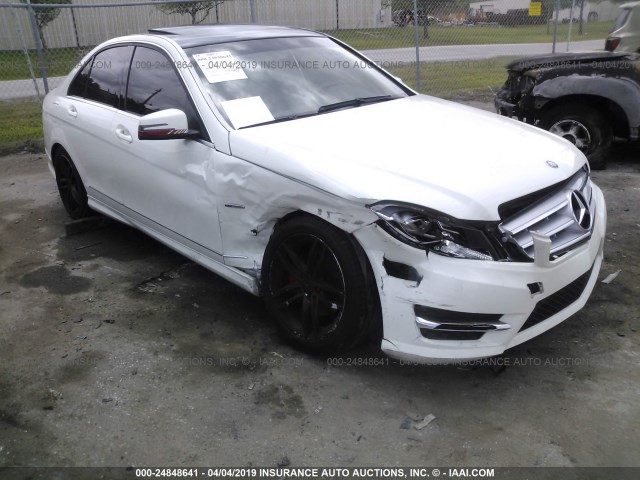 WDDGF4HB9CA631313 - 2012 MERCEDES-BENZ C 250 WHITE photo 6