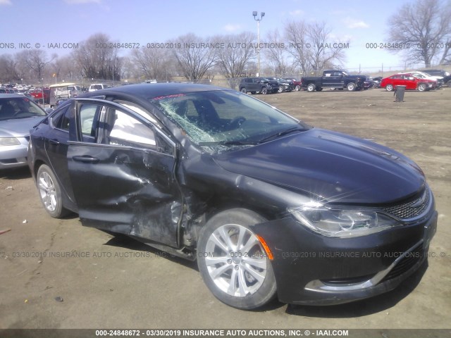 1C3CCCAB4GN181384 - 2016 CHRYSLER 200 LIMITED GRAY photo 1