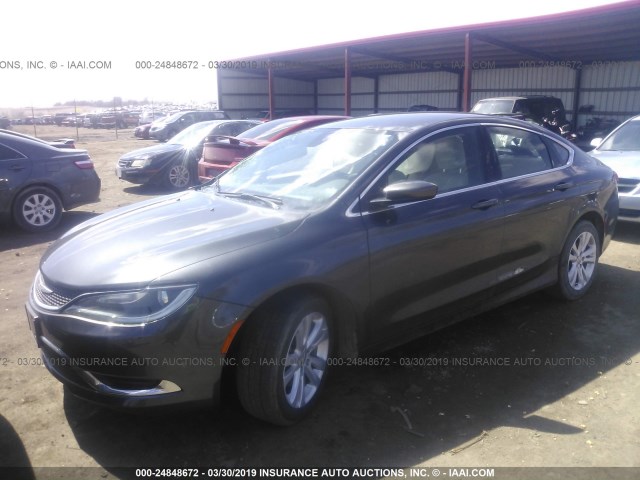 1C3CCCAB4GN181384 - 2016 CHRYSLER 200 LIMITED GRAY photo 2