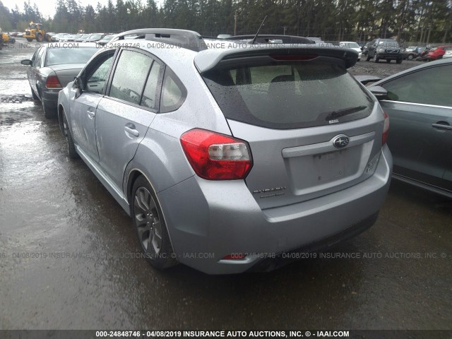 JF1GPAS6XD2893411 - 2013 SUBARU IMPREZA SPORT LIMITED SILVER photo 3