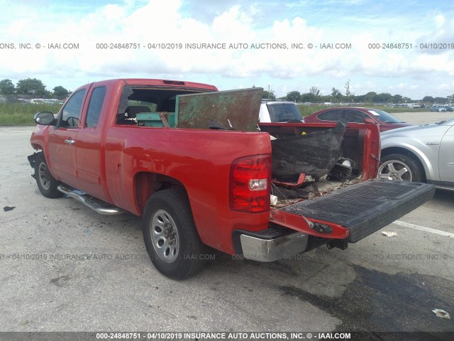 1GCSCREA6AZ136510 - 2010 CHEVROLET SILVERADO C1500  LS RED photo 3