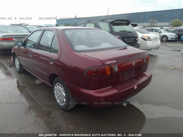 3N1AB41D9WL049820 - 1998 NISSAN SENTRA XE/GXE RED photo 3