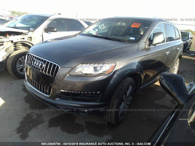 WA1LMAFEXED017201 - 2014 AUDI Q7 PREMIUM PLUS GRAY photo 2