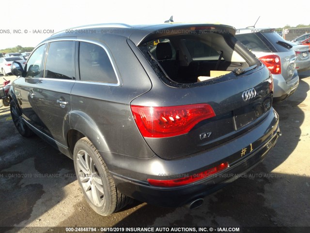 WA1LMAFEXED017201 - 2014 AUDI Q7 PREMIUM PLUS GRAY photo 3