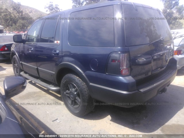 1FMRU15W84LB13788 - 2004 FORD EXPEDITION XLT BLUE photo 3