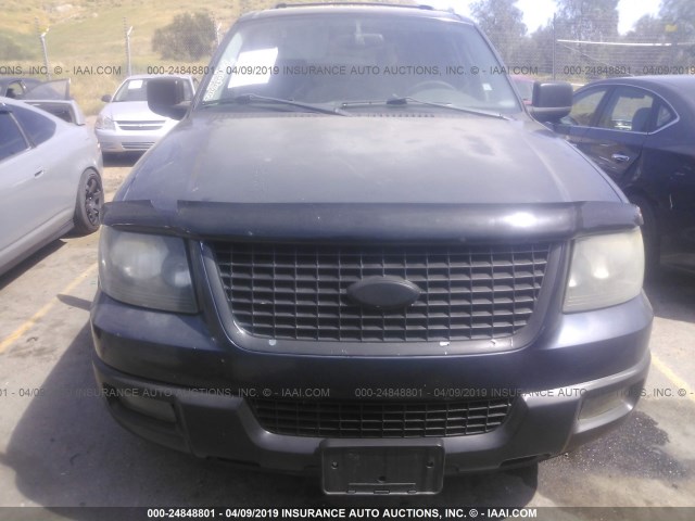 1FMRU15W84LB13788 - 2004 FORD EXPEDITION XLT BLUE photo 6