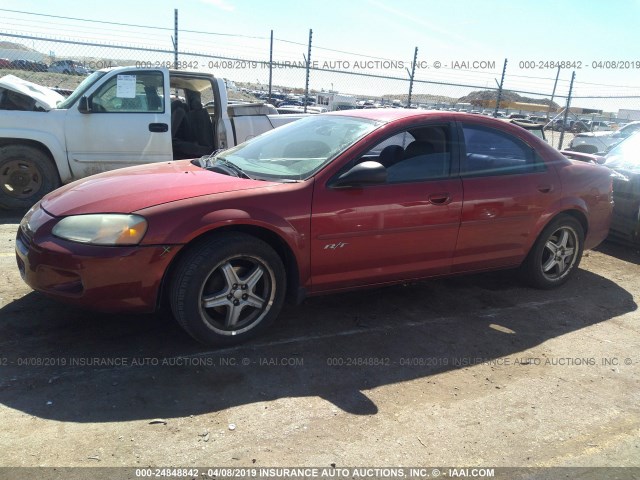 1B3EL76RX3N576053 - 2003 DODGE STRATUS R/T RED photo 2