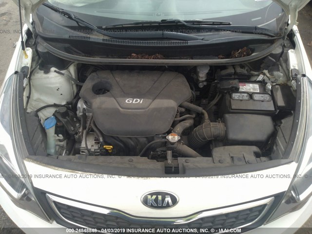 KNADN4A38D6234454 - 2013 KIA RIO EX/SX WHITE photo 10