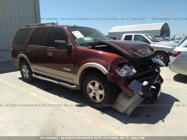 1FMFU17548LA00613 - 2008 FORD EXPEDITION EDDIE BAUER BROWN photo 1