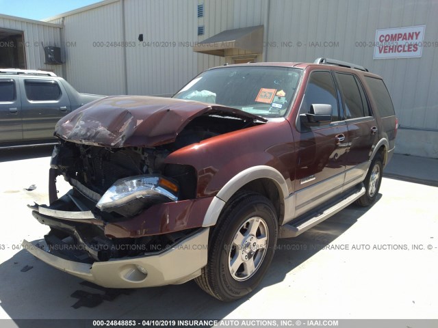 1FMFU17548LA00613 - 2008 FORD EXPEDITION EDDIE BAUER BROWN photo 2