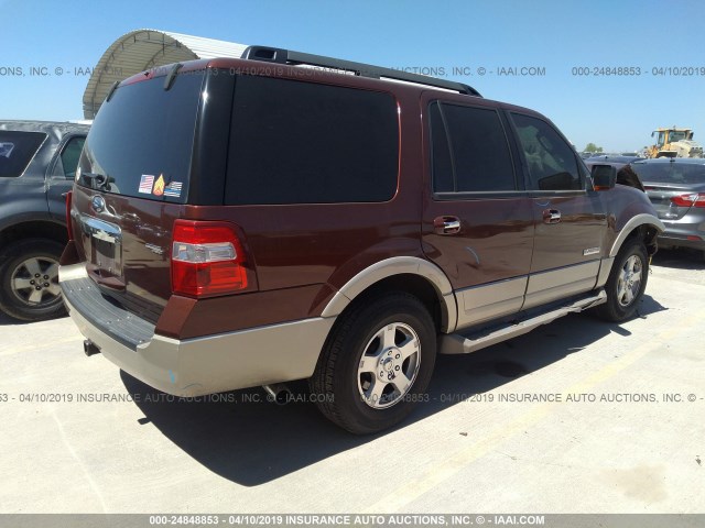 1FMFU17548LA00613 - 2008 FORD EXPEDITION EDDIE BAUER BROWN photo 4