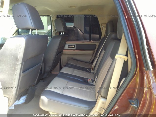 1FMFU17548LA00613 - 2008 FORD EXPEDITION EDDIE BAUER BROWN photo 8