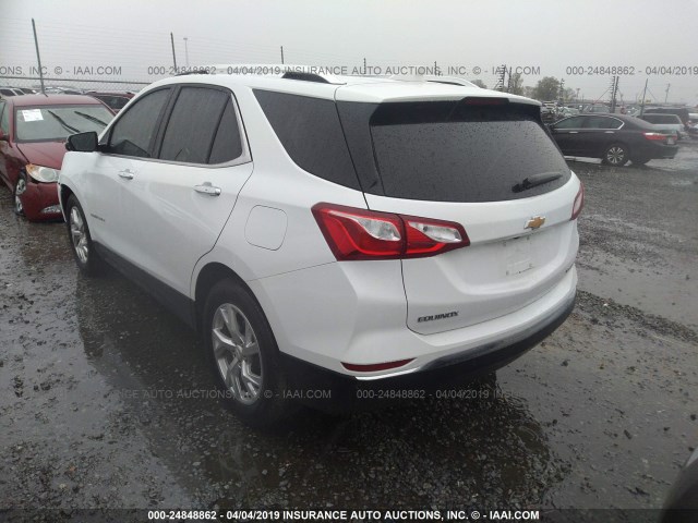 2GNAXNEVXK6161278 - 2019 CHEVROLET EQUINOX PREMIER WHITE photo 3