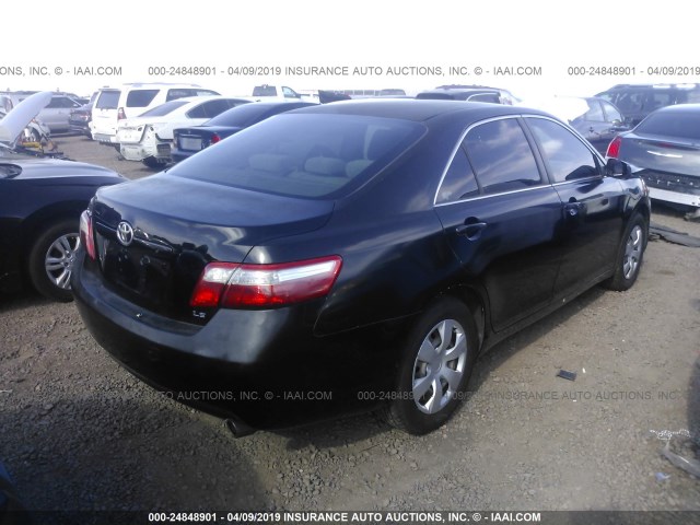 4T4BE46K88R037166 - 2008 TOYOTA CAMRY CE/LE/XLE/SE BLACK photo 4