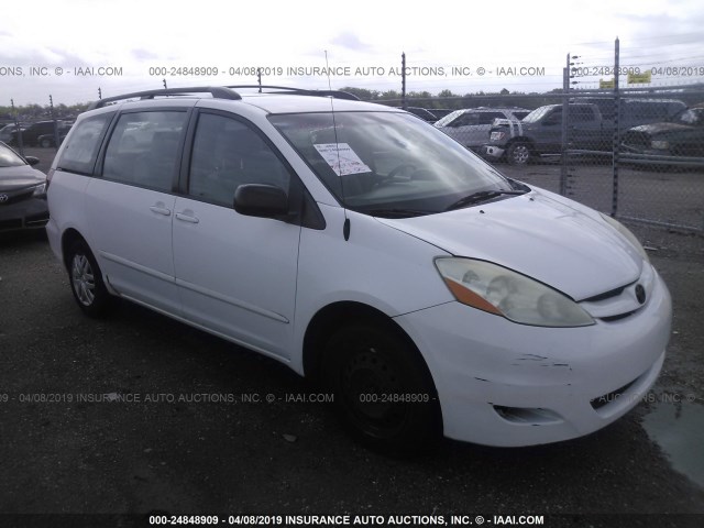 5TDZA23C26S462524 - 2006 TOYOTA SIENNA CE/LE WHITE photo 1