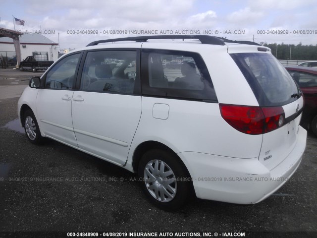 5TDZA23C26S462524 - 2006 TOYOTA SIENNA CE/LE WHITE photo 3