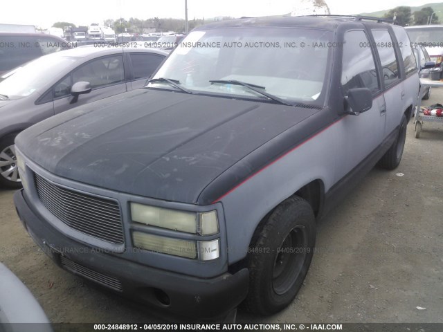 1GKEC13K8SJ758038 - 1995 GMC YUKON BLACK photo 2