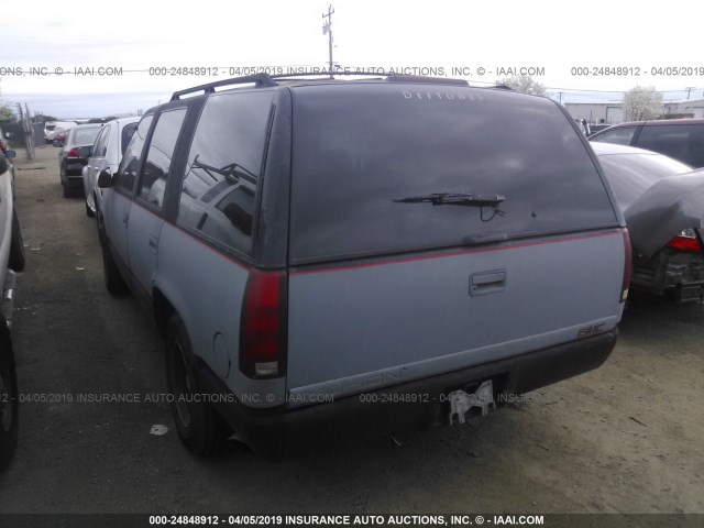 1GKEC13K8SJ758038 - 1995 GMC YUKON BLACK photo 3