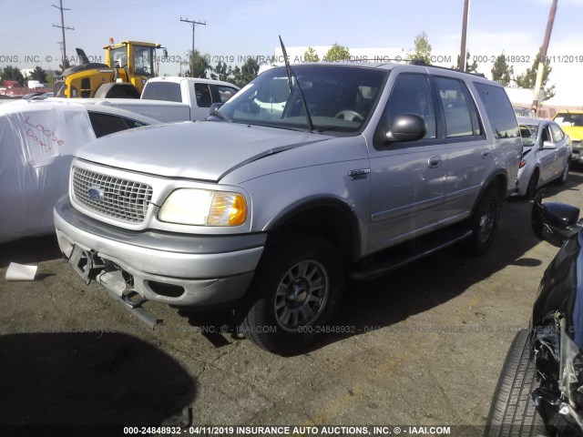 1FMPU16L51LB68853 - 2001 FORD EXPEDITION XLT SILVER photo 2
