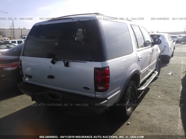 1FMPU16L51LB68853 - 2001 FORD EXPEDITION XLT SILVER photo 4
