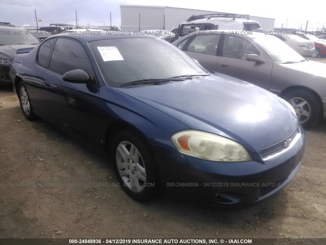 2G1WK151369274117 - 2006 CHEVROLET MONTE CARLO LT BLUE photo 1