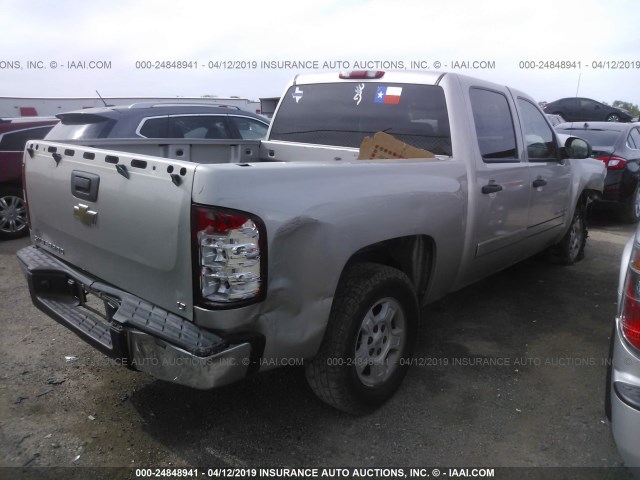 2GCEC13C371529630 - 2007 CHEVROLET SILVERADO C1500 CREW CAB TAN photo 4